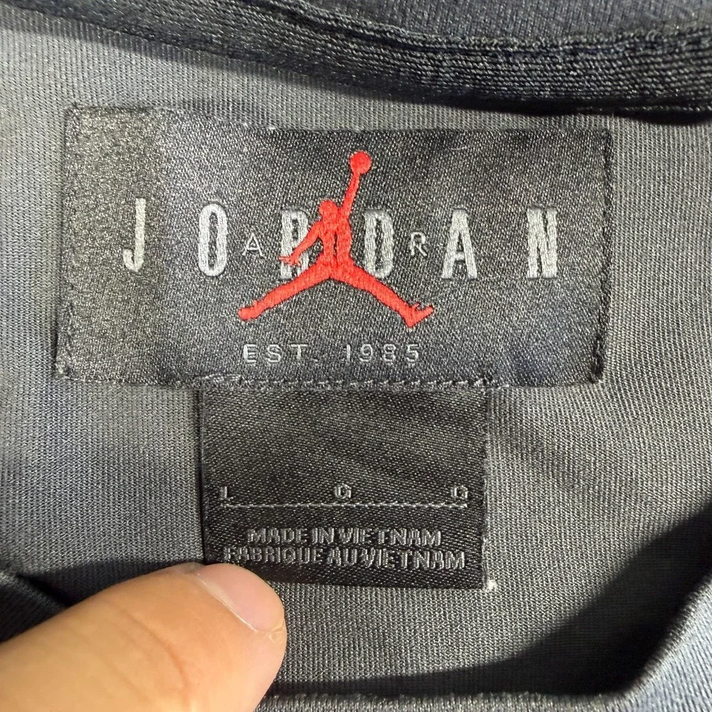 Jordan Shirt Mens Large Gray Aztecs Basketball Performance Jumpman Athletic Tee